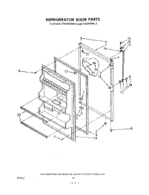 08 - Refrigerator Door , Not Illustrated parts for Whirlpool Refrigerator ET16JKXRWR3 from AppliancePartsPros.com