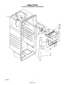 03 - Liner parts for Whirlpool Refrigerator ET16JMXRWR3 from AppliancePartsPros.com