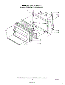 06 - Freezer Door parts for Whirlpool Refrigerator ET16JMXRWR3 from AppliancePartsPros.com
