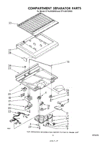 04 - Compartment Separator parts for Whirlpool Refrigerator ET14JKYSW00 from AppliancePartsPros.com