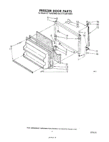 06 - Freezer Door parts for Whirlpool Refrigerator ET14JKYSW00 from AppliancePartsPros.com