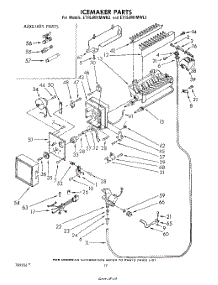 09 - Icemaker , Not Illustrated parts for Whirlpool Refrigerator ET16JM1MWR3 from AppliancePartsPros.com