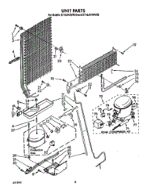 07 - Unit parts for Whirlpool Refrigerator ET16JKXWM00 from AppliancePartsPros.com