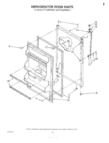 08 - Refrigerator Door , Not Illustrated parts for Whirlpool Refrigerator ET16JKXRWR1 from AppliancePartsPros.com