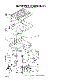 04 - Compartment Separator parts for Whirlpool Refrigerator ET16AKXRWR3 from AppliancePartsPros.com