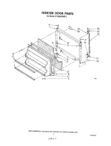06 - Freezer Door parts for Whirlpool Refrigerator ET16AKXRWR3 from AppliancePartsPros.com