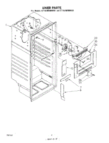 03 - Liner parts for Whirlpool Refrigerator ET16JMXMWR0 from AppliancePartsPros.com