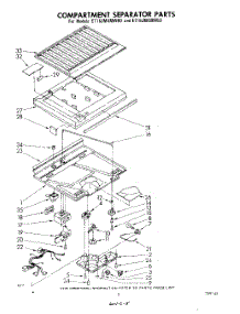 04 - Compartment Separator parts for Whirlpool Refrigerator ET16JMXMWR0 from AppliancePartsPros.com