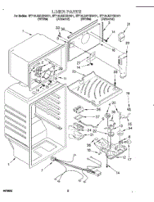 03 - Liner parts for Whirlpool Refrigerator ET16JMYBN01 from AppliancePartsPros.com