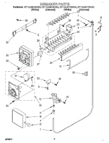 05 - Icemaker parts for Whirlpool Refrigerator ET16JMXBW00 from AppliancePartsPros.com