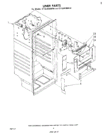 03 - Liner parts for Whirlpool Refrigerator ET16JKXMWR0 from AppliancePartsPros.com