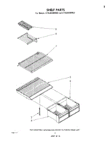 05 - Shelf parts for Whirlpool Refrigerator ET16JKXMWR0 from AppliancePartsPros.com