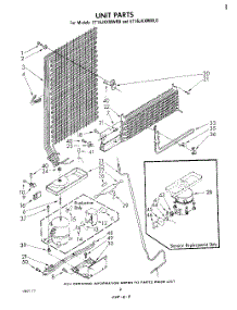 07 - Unit parts for Whirlpool Refrigerator ET16JKXMWR0 from AppliancePartsPros.com