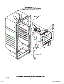 03 - Liner parts for Whirlpool Refrigerator ET14CMYWW00 from AppliancePartsPros.com