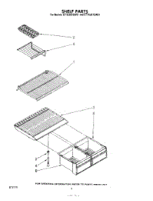 05 - Shelf parts for Whirlpool Refrigerator ET16JKXSW01 from AppliancePartsPros.com