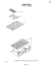 07 - Shelf parts for Whirlpool Refrigerator ET14EPXPWR0 from AppliancePartsPros.com