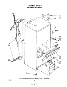 03 - Cabinet parts for Whirlpool Refrigerator ET14DC2MWR0 from AppliancePartsPros.com