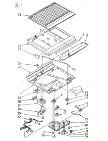Compartment Separator parts for Whirlpool Refrigerator ET16AKXSG02 from AppliancePartsPros.com