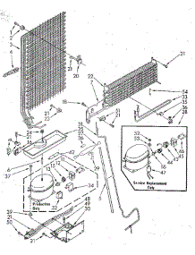 Unit parts for Whirlpool Refrigerator ET16AKXSG02 from AppliancePartsPros.com
