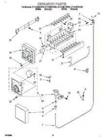 05 - Icemaker parts for Whirlpool Refrigerator ET14JMYDW00 from AppliancePartsPros.com