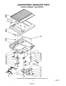 04 - Compartment Separator parts for Whirlpool Refrigerator ET16JMXRWR1 from AppliancePartsPros.com