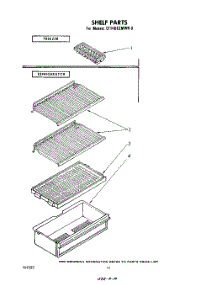 06 - Shelf parts for Whirlpool Refrigerator ET14DC2MWR0 from AppliancePartsPros.com