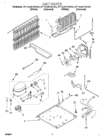 04 - Unit parts for Whirlpool Refrigerator ET16JMYBW00 from AppliancePartsPros.com