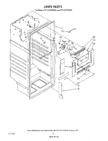 03 - Liner parts for Whirlpool Refrigerator ET14JKYWW00 from AppliancePartsPros.com