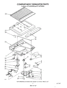 04 - Compartment Separator parts for Whirlpool Refrigerator ET14JKYWW00 from AppliancePartsPros.com