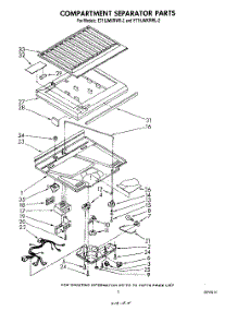 04 - Compartment Separator parts for Whirlpool Refrigerator ET16JMXRWR2 from AppliancePartsPros.com