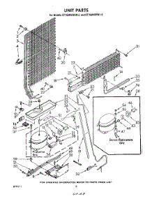 07 - Unit parts for Whirlpool Refrigerator ET16JMXRWR2 from AppliancePartsPros.com