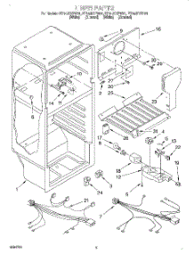 03 - Liner, Lit / Optional parts for Whirlpool Refrigerator ET14JKXFN01 from AppliancePartsPros.com