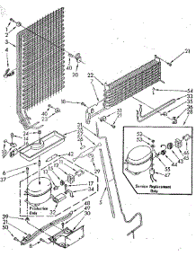Unit parts for Whirlpool Refrigerator ET16AKXSF01 from AppliancePartsPros.com