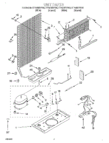 04 - Unit parts for Whirlpool Refrigerator ET14JMYFN02 from AppliancePartsPros.com