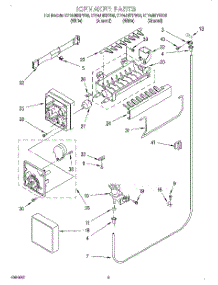 05 - Icemaker parts for Whirlpool Refrigerator ET14JMYFN02 from AppliancePartsPros.com