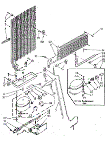 Unit parts for Whirlpool Refrigerator ET16JKXSN02 from AppliancePartsPros.com