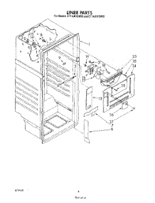 03 - Liner parts for Whirlpool Refrigerator ET14JKYXN03 from AppliancePartsPros.com