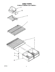 05 - Shelf parts for Whirlpool Refrigerator ET16JMXRWR4 from AppliancePartsPros.com
