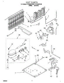 04 - Unit parts for Whirlpool Refrigerator ET16JMXDW02 from AppliancePartsPros.com