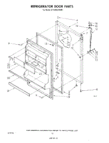 08 - Refrigerator Door , Not Illustrated parts for Whirlpool Refrigerator ET14EKXRWR1 from AppliancePartsPros.com