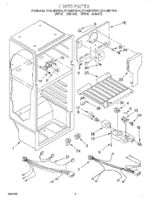 03 - Liner, Lit / Optional parts for Whirlpool Refrigerator ET14JMYFN01 from AppliancePartsPros.com