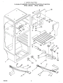 03 - Liner, Lit / Optional parts for Whirlpool Refrigerator ET14JMYFN00 from AppliancePartsPros.com