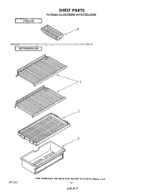 06 - Shelf parts for Whirlpool Refrigerator EL13SCLSW00 from AppliancePartsPros.com