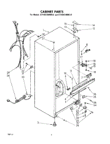 03 - Cabinet parts for Whirlpool Refrigerator ET14DCXMWL0 from AppliancePartsPros.com