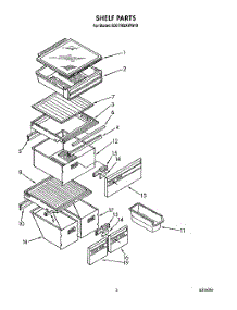 04 - Shelf parts for Whirlpool Refrigerator ED27RQXWW10 from AppliancePartsPros.com