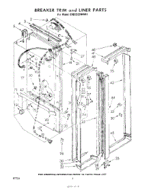 03 - Breaker Trim And Liner parts for Whirlpool Refrigerator EHD252SMWR1 from AppliancePartsPros.com