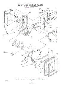 05 - Dispenser Front parts for Whirlpool Refrigerator EHD252SMWR1 from AppliancePartsPros.com