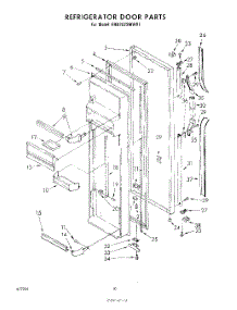 06 - Refrigerator Door parts for Whirlpool Refrigerator EHD252SMWR1 from AppliancePartsPros.com
