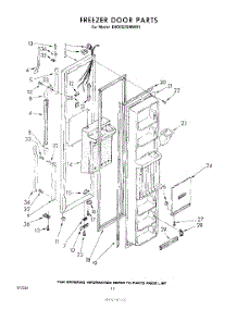 07 - Freezer Door parts for Whirlpool Refrigerator EHD252SMWR1 from AppliancePartsPros.com