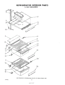 10 - Refrigerator Interior parts for Whirlpool Refrigerator EHD252SMWR1 from AppliancePartsPros.com